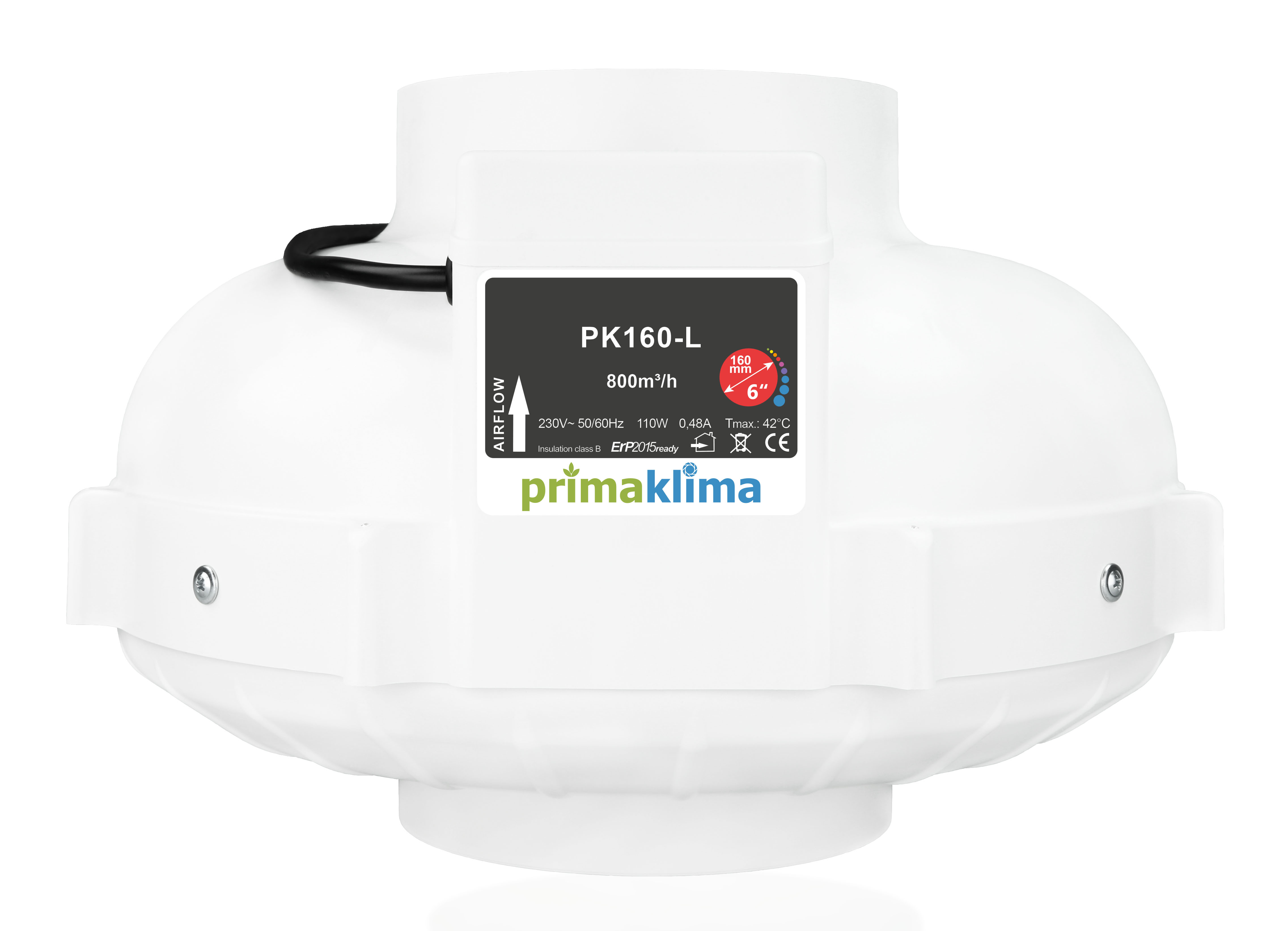 Prima Klima Rohrventilator PK160-L